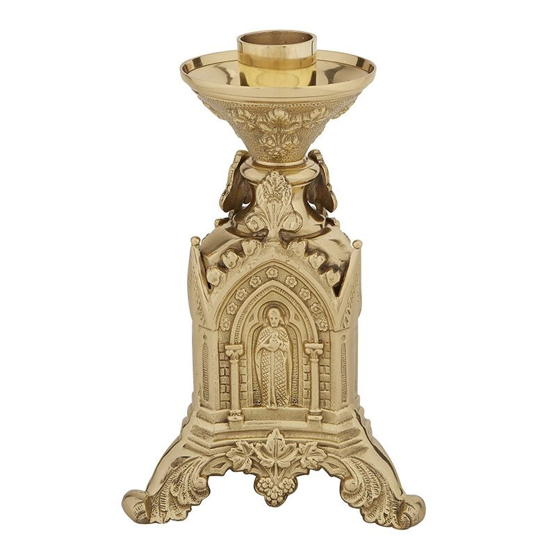 Trinity Series Brass Altar Candlestick Traditional Style, Lovely Design