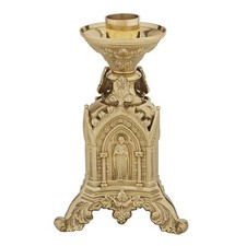 Trinity Series Brass Altar Candlestick Traditional Style, Lovely Design picture
