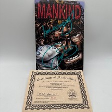 Mankind #1 One-Shot Dynamic Forces 1999 Chaos Comics WWE WWF Mick Foley Signed picture