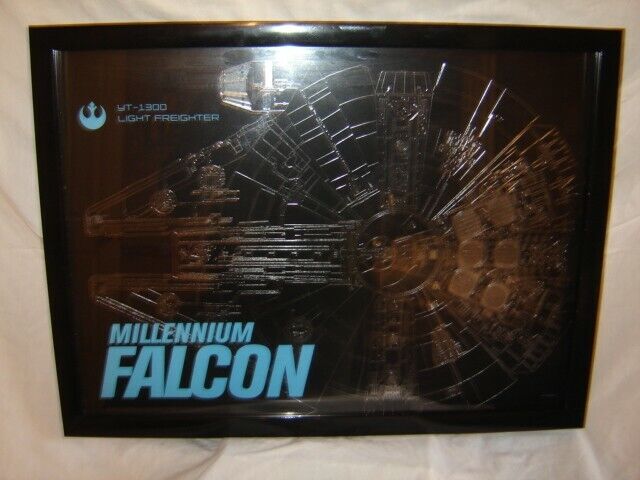 Millennium Falcon Shadow Box Frame Star Wars 