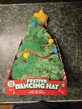 NIB Festive Dancing Hat Musical Deck The Halls Strap Back picture