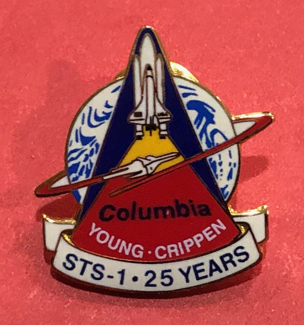 STS-1 SPACE SHUTTLE COLUMBIA 25TH ANNIVERSARY PIN