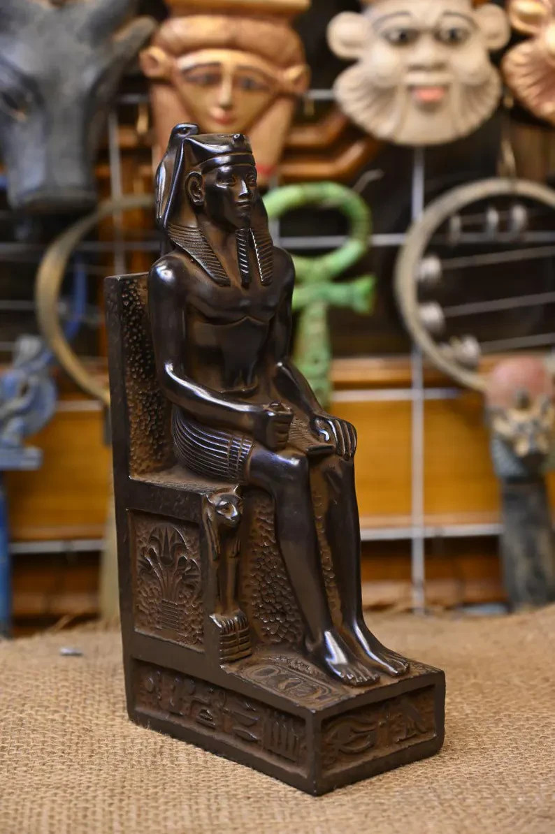 Rare Pharaonic Statue Of Khafre : Authentic Ancient Egyptian Artifact 2535 BC