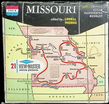 MISSOURI STATE TOUR SERIES 3d View-Master 3 Reel Packet - Map Cover picture