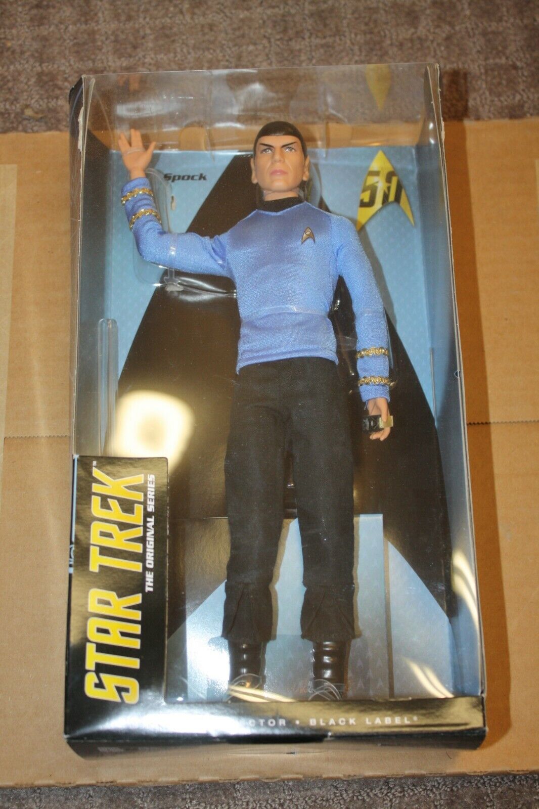 Mr Spock Star Trek Barbie Collector Black Label Doll 