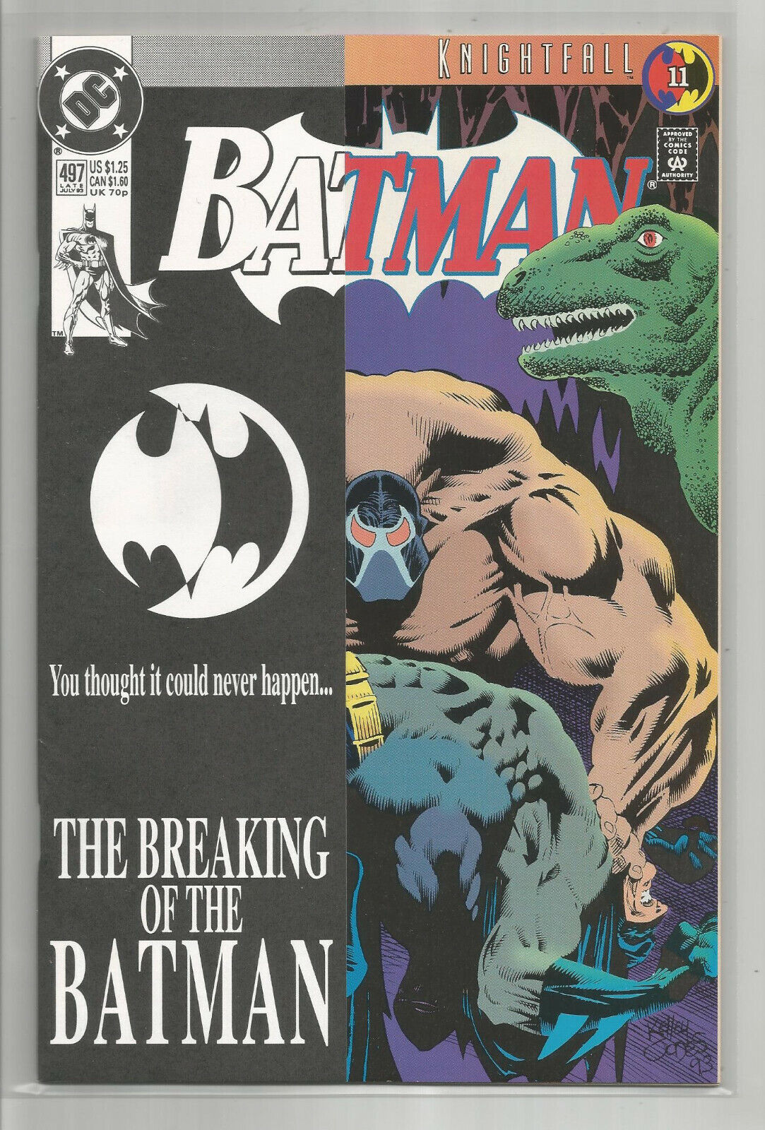 BATMAN # 497 * THE BREAKING OF THE BATMAN * DC COMICS * NEAR MINT 