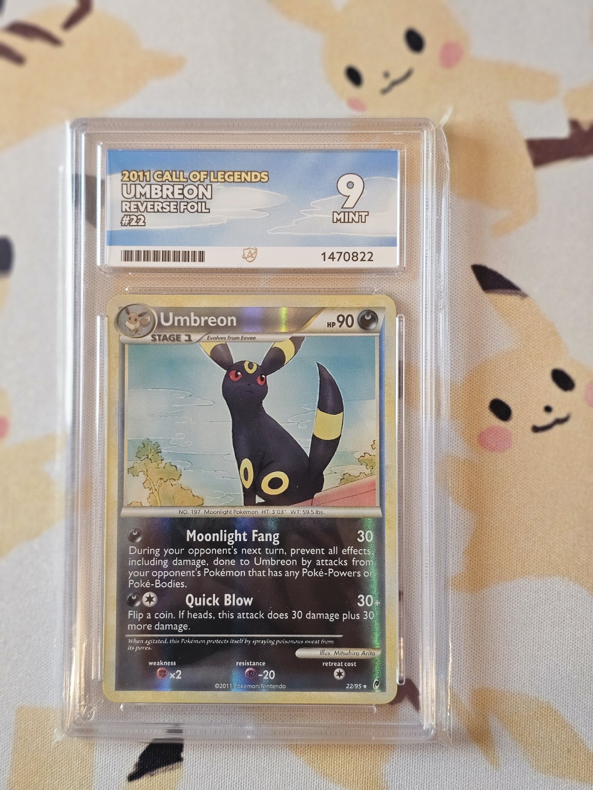 Umbreon 22/95 | Call Of Legends | Reverse Holo | Pokémon | Ace Grade 9 | LOW POP Umbreon 22/95 | Call Of Legends | Reverse Holo | Pokémon | Ace Grade 9 | LOW POP