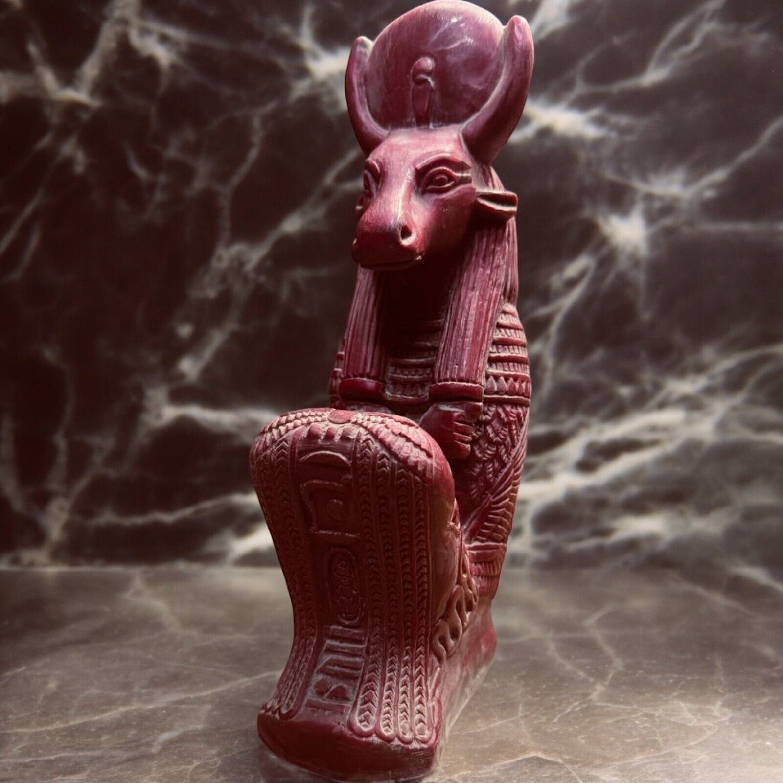Rare Ancient Egyptian Antiques Statue Goddess Hathor Pharaonic the Hand Made BC