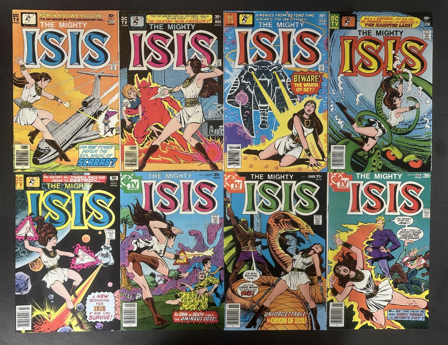 Isis (1978) #1-8 Complete VF Set Newsstand DC
