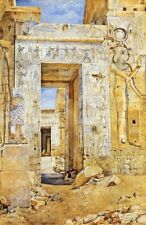 Oil painting Portal-of-Nectanebus-Philae-1894-Henry-Roderick-Newman-oil-painting picture
