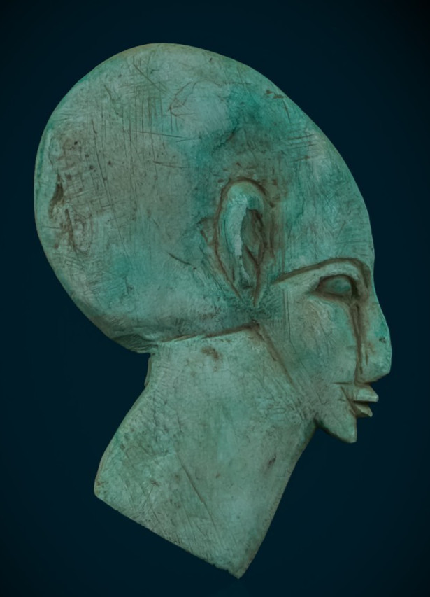 Ancient Egyptian Akhenaten Head Amarna Pharaoh Stone Rare Antique Figurine BC Ancient Egyptian Akhenaten Head Amarna Pharaoh Stone Rare Antique Figurine BC