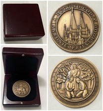 BSA LDS Duty to God Aaronic Priesthood Award Medal Mormon Wood Presentation Box picture