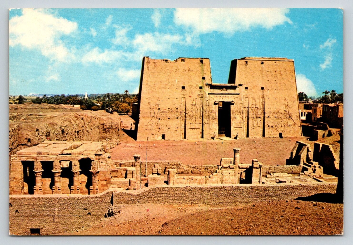 Edfu Temple Egypt Postcard Lehnert & Landrock Ancient Architecture