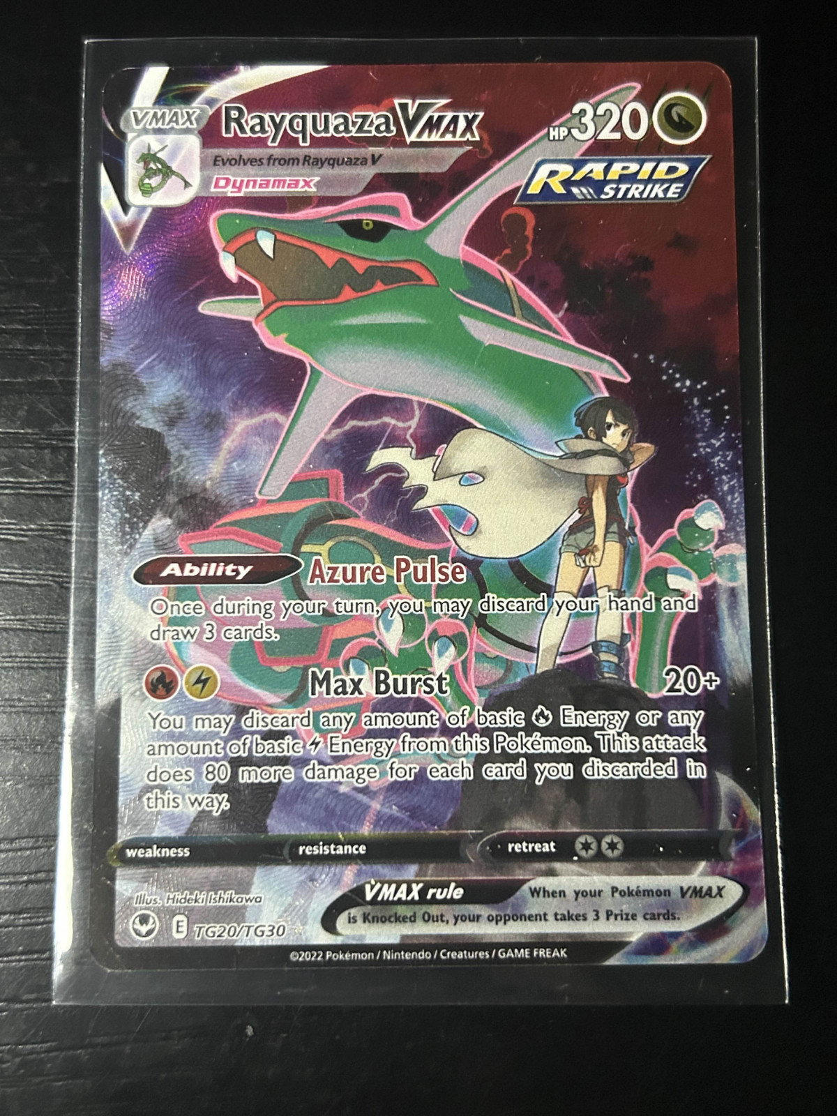 Rayquaza VMax TG20/TG30 Pokemon SWSH Silver Tempest Trainer Gallery READ Rayquaza VMax TG20/TG30 Pokemon SWSH Silver Tempest Trainer Gallery READ