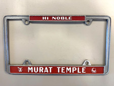 Indianapolis Indiana Murat Temple license plate frame Shrine Shriner  picture