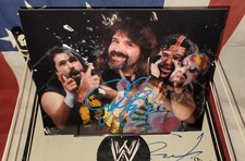 Mankind Mick Foley Autographed signed 8x10 Custom Edit Limited picture