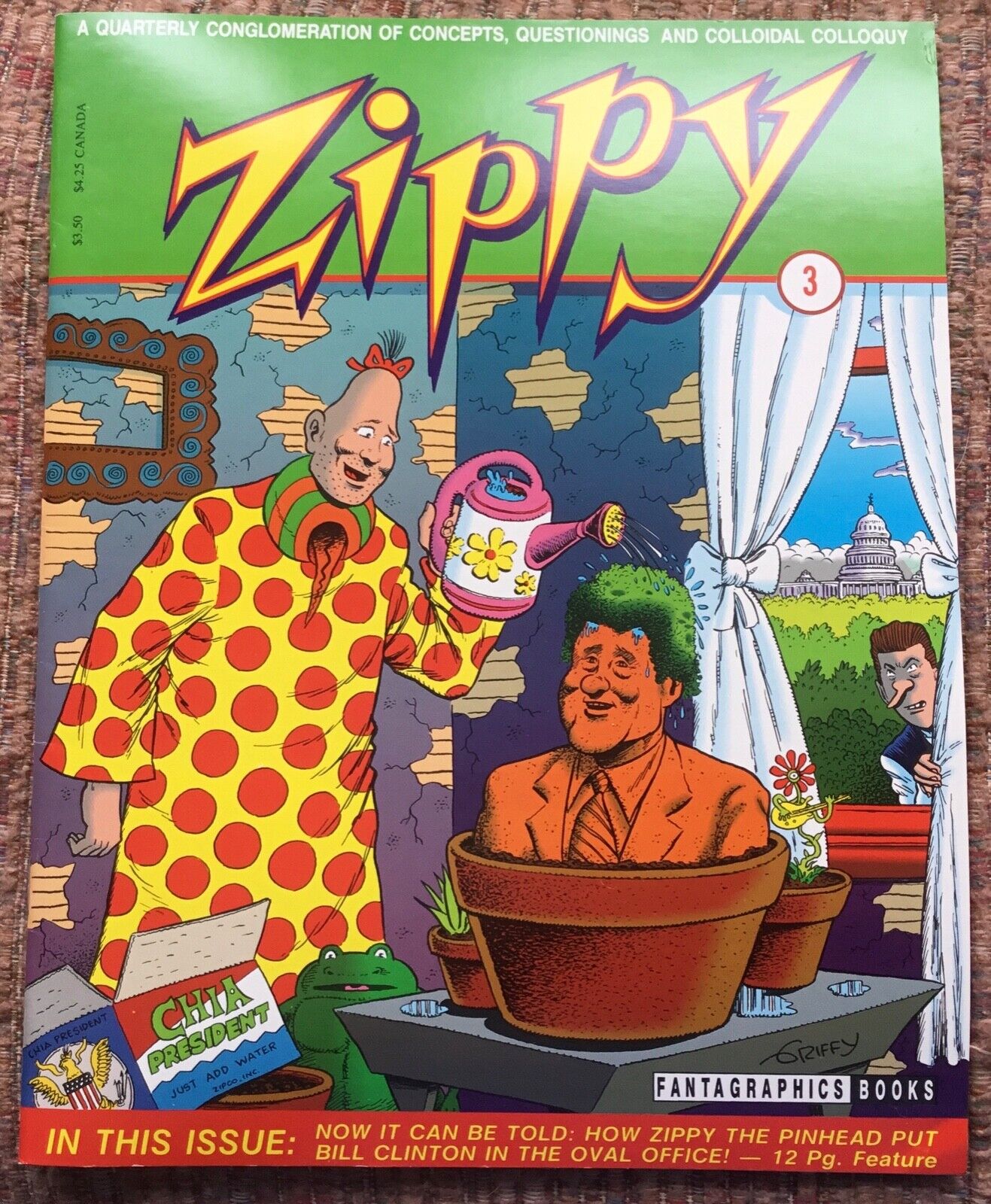 Zippy Quarterly #3 Zippy the Pinhead Fantagraphics Books July 1993 first prnting