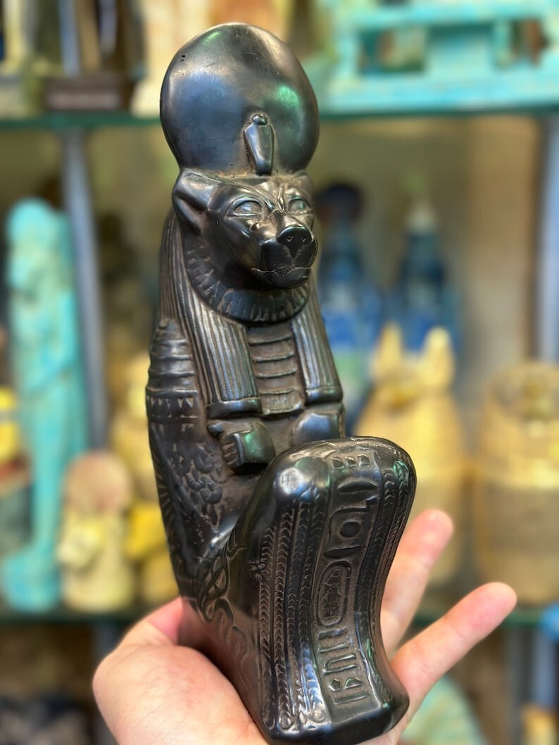 Ancient Egyptian Antiques Lioness Goddess Sekhmet Statue Goddess Of War ...