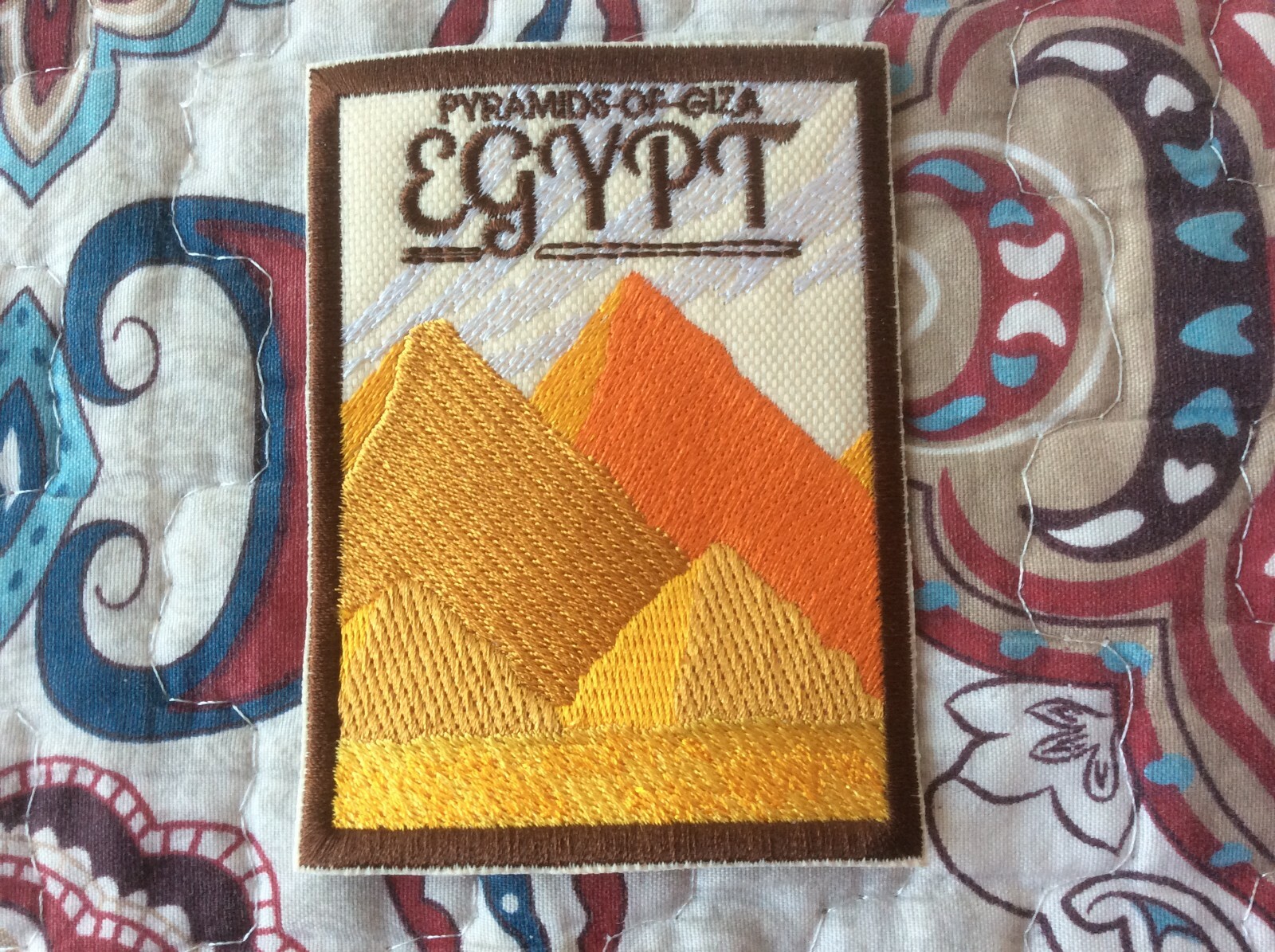 Pyramidis Patch Pyramidis of Giza Cairo Ancient Egypt Nile River Pharaoh Amun ...