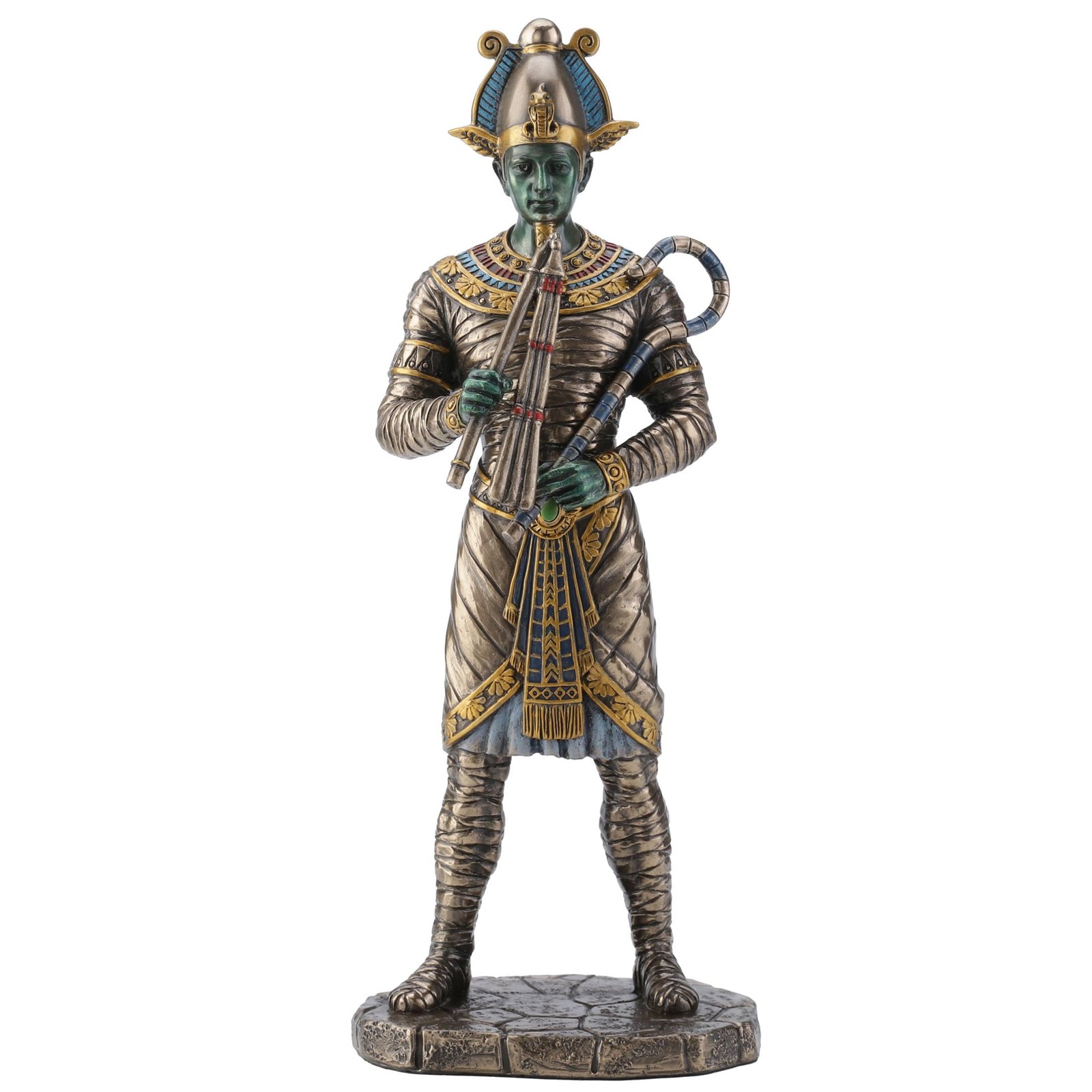 Veronese Design Osiris Ancient Egyptian God of The Dead Bronze Finished Statue Veronese Design Osiris Ancient Egyptian God of The Dead Bronze Finished Statue