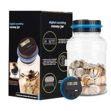 Digital Coin Counting Piggy Bank 1.8 L Vcertcpl LCD US Coins Jar – Auto‑Counter picture
