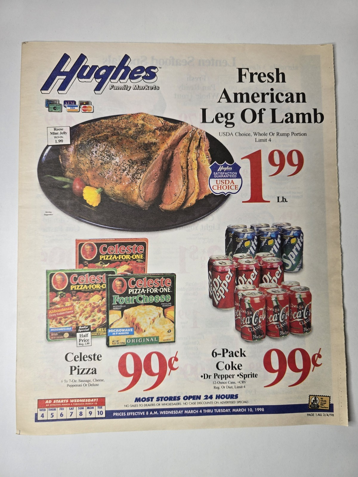 Hughes Family Markets Grocery Circular March 4 10 1998 Southern California Hughes Family Markets Grocery Circular March 4 10 1998 Southern California