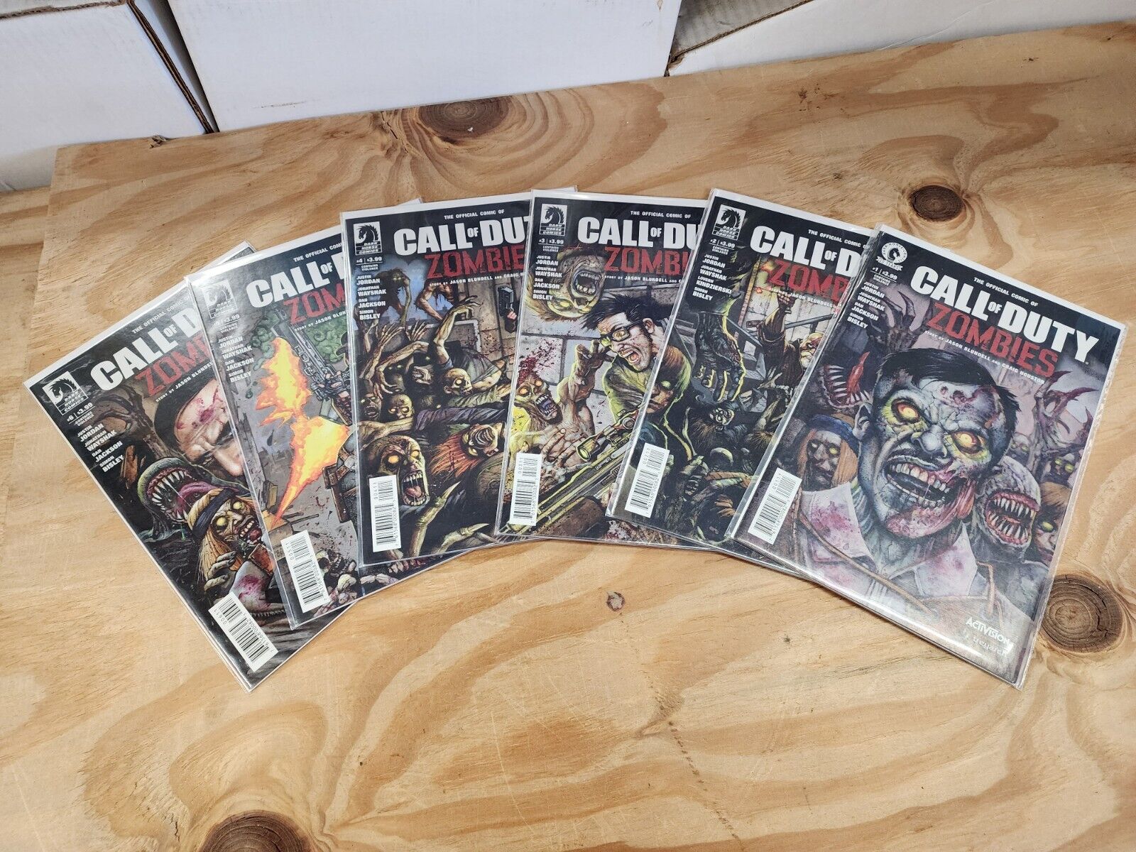 CALL OF DUTY ZOMBIES #1-6 COMPLETE RUN COVERS BY SIMON BISLEY 2017 Dark Horse