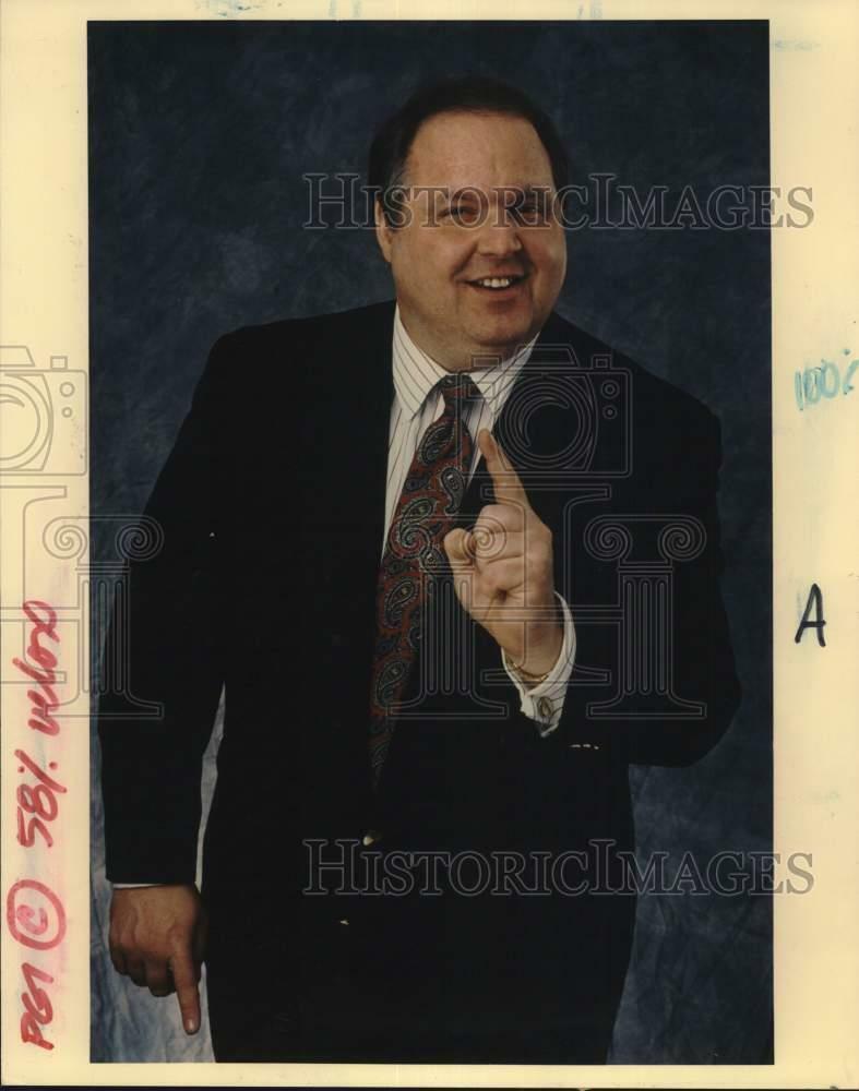 1992 Press Photo Talk Show Host Rush Limbaugh - hcp95053