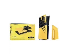 PlayStation 5 Pro Console Cover Wolverine Battle Yellow Limited Edition In Hand picture